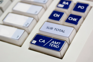 Cash register buttons